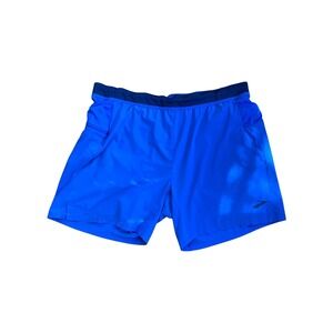 Brooks Running Athletic‎ Shorts XXL Blue Run Happy Training Workout